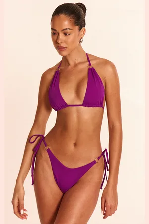 PRETTYLITTLETHING Mini O Ring High Apex Triangle Bikini Top