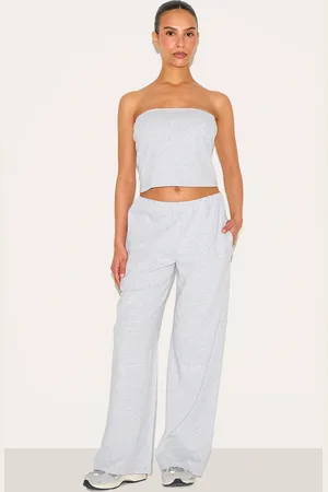 PRETTYLITTLETHING Petite Wide Leg Elasticated Waist Wide Pants