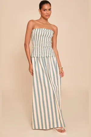 PRETTYLITTLETHING Pinstripe Maxi Skirt