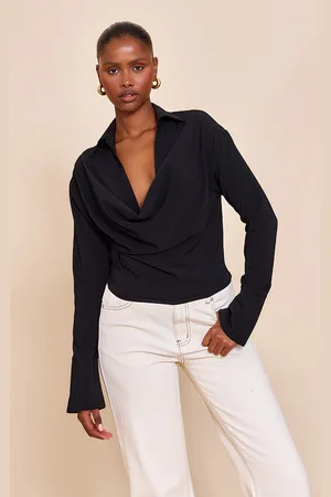 PRETTYLITTLETHING Chiffon Cowl Neck Blouse