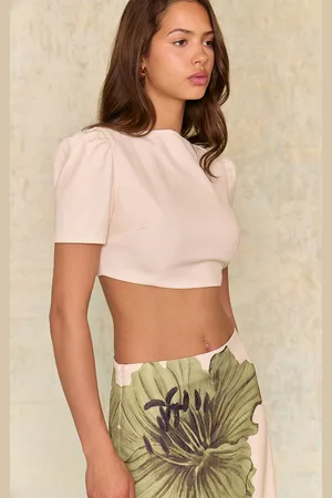 PRETTYLITTLETHING Look Puff Sleeve Crop Top