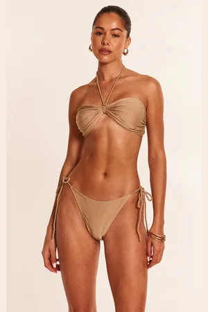 PRETTYLITTLETHING Twist Strap Tie Side Bikini Bottoms