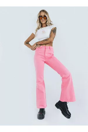 Flared Jeans Pink - women - 3 products FASHIOLA.com