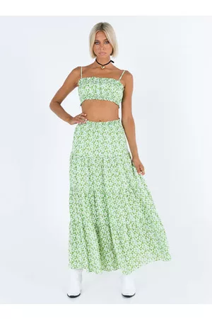 Princess Polly Perrin Set Green Floral