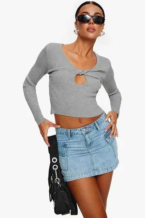Princess Polly Zakai Cargo Denim Mini Skirt