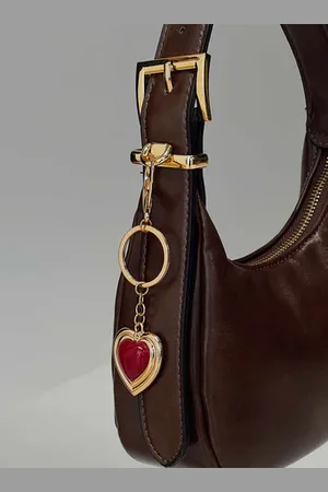 Princess Polly Red Heart Keyring