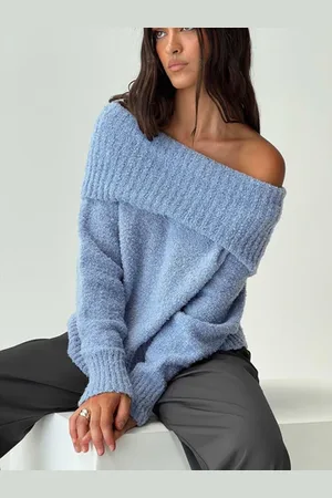 Princess Polly Parkley Boucle Off The Shoulder Sweater