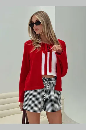 Princess Polly Norine Tie Up Knit Sweater