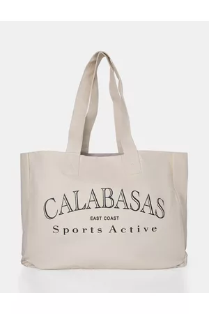 Public Desire Women Tote Bags - The Calabasas Overiszed Canvas Tote Bag