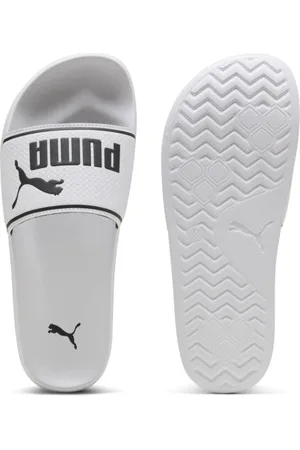 PUMA Leadcat 2.0 Slides in White/Black, Size 8