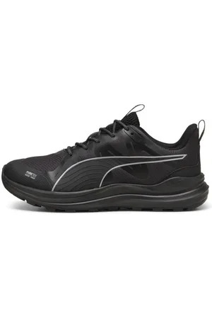 PUMA Reflect Lite Trail PTX Running Shoes in Black/Silver/Cool Dark Grey, Size 11.5