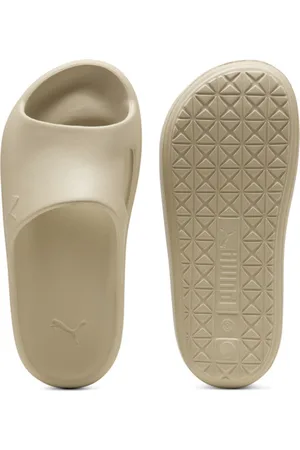 PUMA Shibui Cat Slides in Putty/Putty, Size 4