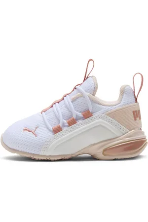 PUMA Axelion M Toddler Shoes in White/Island Pink/Deeva Peach, Size 9