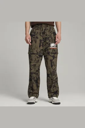 PUMA X LMC All-over Print Pants Men in Wild Willow, Size M