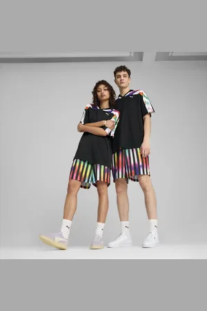 PUMA EQUAL LOVE CONFEDERATION Shorts 7" in Black, Size XL