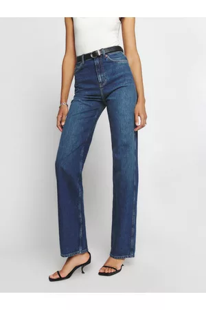 Reformation Women High Waisted Jeans - Wilder High Rise Wide Leg Jeans