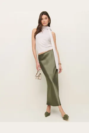 Reformation Layla Silk Skirt