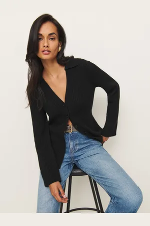 Reformation Shea Cashmere Collared Cardigan