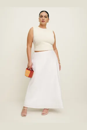 Reformation Layla Linen Skirt Es