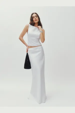 Reformation Bella Linen Skirt