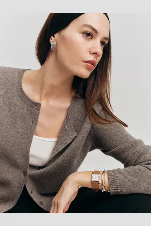 Reformation Clara Cashmere Crew Cardigan