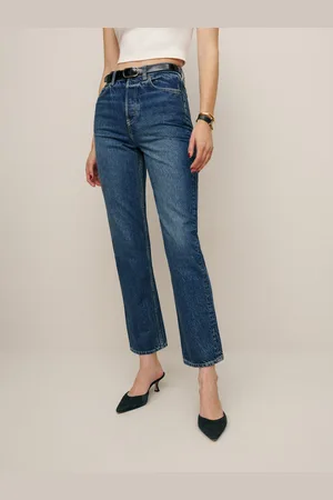 Reformation Cynthia High Rise Straight Cropped Jeans