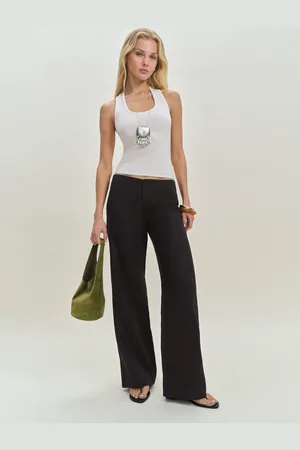 Reformation Petites Vida Linen Low Rise Pant