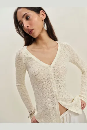 Reformation Sutton Regenerative Merino Open Knit Sweater