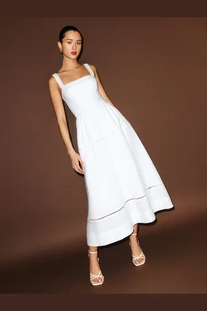 Reformation Petites Everett Linen Dress