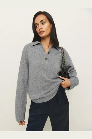 Reformation Brooklyn Cashmere Polo Sweater