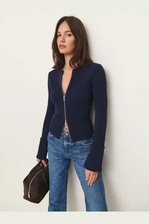 Reformation Ryan Cotton Zip Sweater