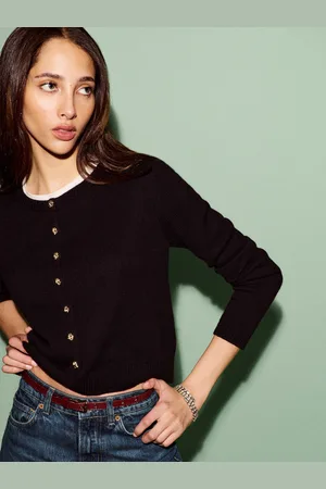 Reformation Clara Cashmere Crew Cardigan