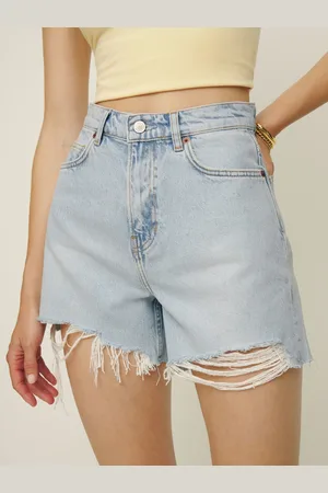 Reformation Wilder High Rise Relaxed Jean Shorts