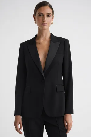 Reiss Haisley - Black Single Breasted Suit Blazer, US 0