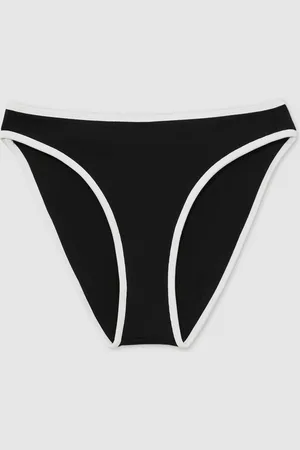 GOOD AMERICAN Contrast-trim Bikini Bottoms