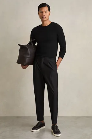 Reiss Brighton - Relaxed Drawstring Trousers With Turn-ups, 32