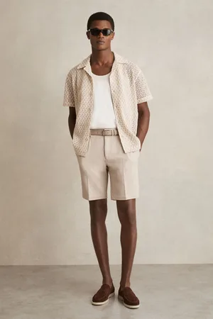Reiss Pin - Jersey Pinstripe Shorts, 28