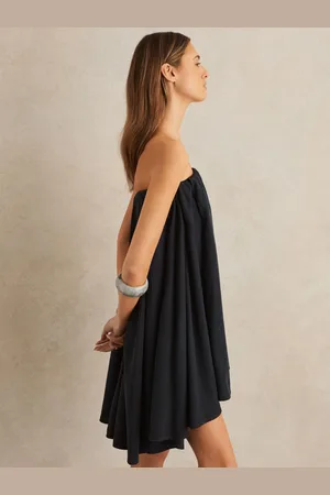 Reiss Flo - Tencel Strapless Dip-hem Mini Dress, US 0