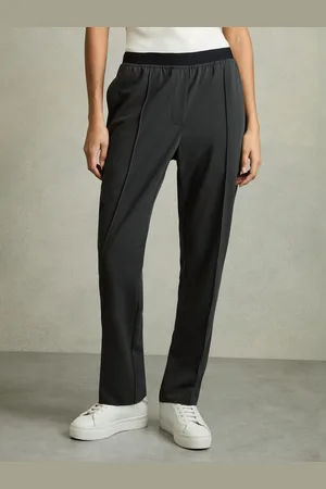 Reiss Lucia - Petite Elasticated-waistband Tapered Trousers, US 0