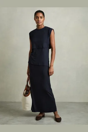 Reiss Camille - Jersey Straight Maxi Skirt, US 0