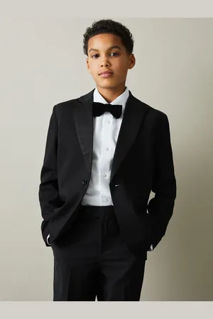 Reiss B - Knightsbridge B 9-13 yrs Tuxedo Satin Single Breasted Blazer, 9 - 10 Years
