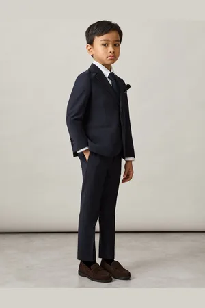 Reiss Hope - 3-9 yrs Wool-blend Single-breasted Suit Blazer, 3 - 4 Years