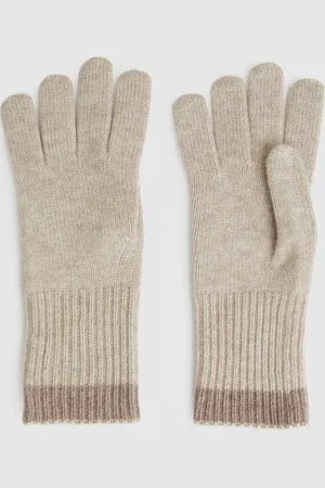 Reiss Florise - Wool Blend Tipped Gloves, One
