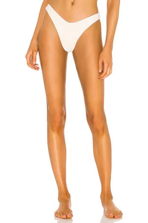 L*Space Cabana Bikini Bottom in White. - size L (also in S, XL, XS)