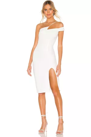 superdown Jillian Asymmetric Midi Dress in .
