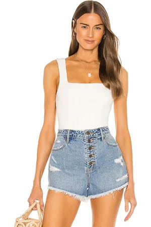 Show Me Your Mumu Dory Bodysuit in White. - size L (also in M, S, XL, XS)