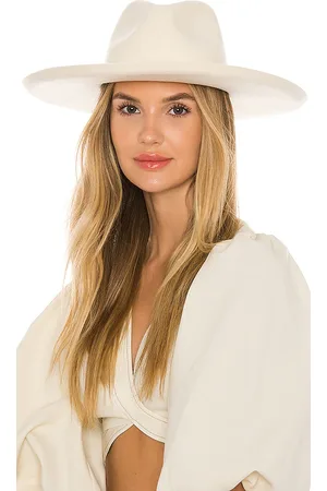 Lack of Color Melodic Fedora in White. - size L (also in M, S)
