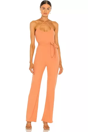Lovers + Friends Langley Jumpsuit in Peach.