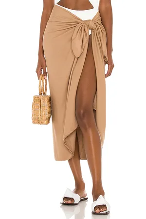 Indah Sarong Skirt in Brown.