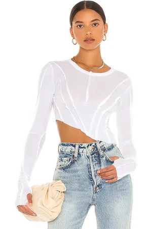 Sami Miro Asymmetric Baby Rib Tee in . - size L (also in M, S, XL, XS)